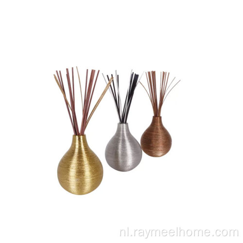zilveren fles aroma diffuser cadeaet set